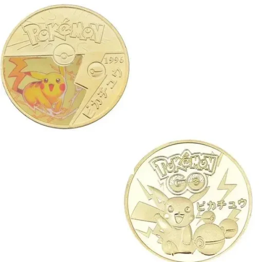 Pkm.store Sonstiges Merchandise-Pokemon Munzen Mit Verschiedenen Pokemon Mewtu, Quajutsu, Pikachu Mew, Genesect U. A.