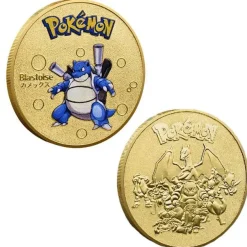 Pkm.store Sonstiges Merchandise-Pokemon Munzen Mit Verschiedenen Pokemon Mewtu, Quajutsu, Pikachu Mew, Genesect U. A.