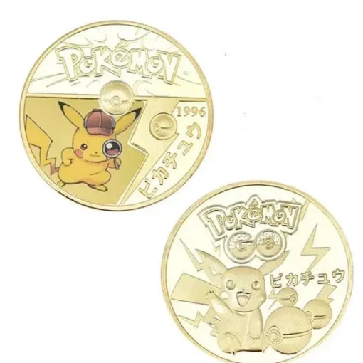 Pkm.store Sonstiges Merchandise-Pokemon Munzen Mit Verschiedenen Pokemon Mewtu, Quajutsu, Pikachu Mew, Genesect U. A.