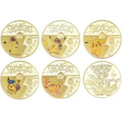 Pkm.store Sonstiges Merchandise-Pokemon Munzen Mit Verschiedenen Pokemon Mewtu, Quajutsu, Pikachu Mew, Genesect U. A.