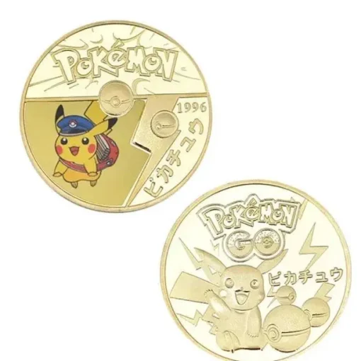 Pkm.store Sonstiges Merchandise-Pokemon Munzen Mit Verschiedenen Pokemon Mewtu, Quajutsu, Pikachu Mew, Genesect U. A.