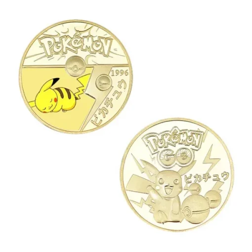 Pkm.store Sonstiges Merchandise-Pokemon Munzen Mit Verschiedenen Pokemon Mewtu, Quajutsu, Pikachu Mew, Genesect U. A.