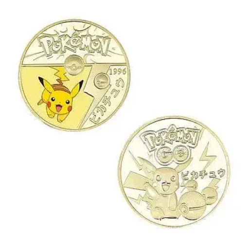 Pkm.store Sonstiges Merchandise-Pokemon Munzen Mit Verschiedenen Pokemon Mewtu, Quajutsu, Pikachu Mew, Genesect U. A.
