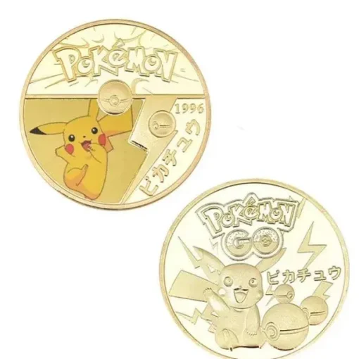 Pkm.store Sonstiges Merchandise-Pokemon Munzen Mit Verschiedenen Pokemon Mewtu, Quajutsu, Pikachu Mew, Genesect U. A.