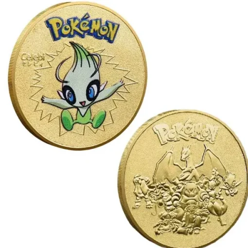 Pkm.store Sonstiges Merchandise-Pokemon Munzen Mit Verschiedenen Pokemon Mewtu, Quajutsu, Pikachu Mew, Genesect U. A.