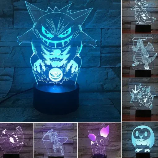 Pkm.store Pokemon Lampen & Nachtlichter-Pokemon Nachtlicht Viele Motive