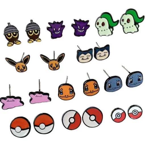 Pkm.store Pokemon Schmuck-Pokemon Ohrringe / Ohrstecker Verschiedene Motive