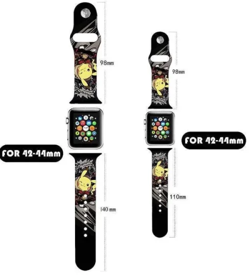Pkm.store Sonstiges Merchandise-Pokemon Pikachu Apple Watch Armband (40Mm Oder 44Mm)