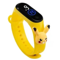 Pkm.store Uhren Und Wecker-Pokemon Pikachu Armband Mit Digital Uhr Fur Kinder