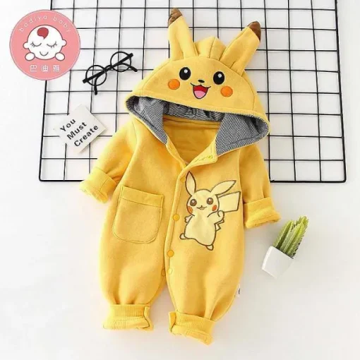 Pkm.store Herbst & Winter-Pokemon Pikachu Baby Strampler
