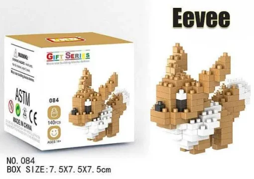 Pkm.store Pokemon Figuren-Pokemon Pikachu, Charizard Etc. Baustein Set (32 Motive Zur Auswahl)