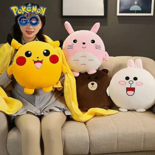 Pkm.store Pokemon Kuscheltiere-Pokemon Pikachu 3D Kuschelkissen