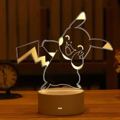 Pkm.store Pokemon Lampen & Nachtlichter-Pokemon Pikachu 3D Led Nachtlampe