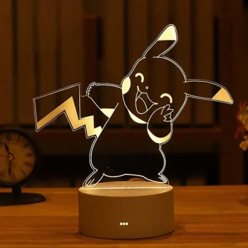 Pkm.store Pokemon Lampen & Nachtlichter-Pokemon Pikachu 3D Led Nachtlampe