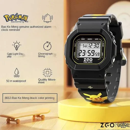 Pkm.store Uhren Und Wecker-Pokemon Pikachu Digitale Armbanduhr