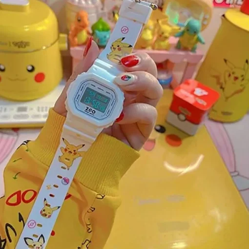 Pkm.store Uhren Und Wecker-Pokemon Pikachu Digitale Armbanduhr