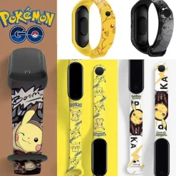 Pkm.store Uhren Und Wecker-Pokemon Pikachu Elektronische Armbanduhr Mit Digital Anzeige