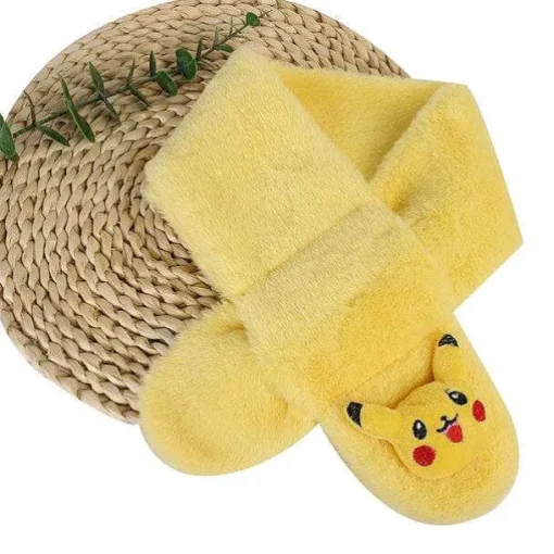 Pkm.store Herbst & Winter-Pokemon Pikachu Flauschiger Winterschal Fur Kinder