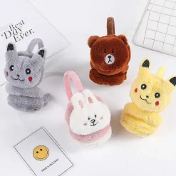 Pkm.store Herbst & Winter-Pokemon Pikachu Flauschige Ohrenwarmer Fur Kalte Tage