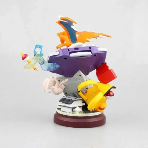 Pkm.store Pokemon Figuren-Pokemon Pikachu Glurak / Charizard Gameboy Statue (18.5Cm)