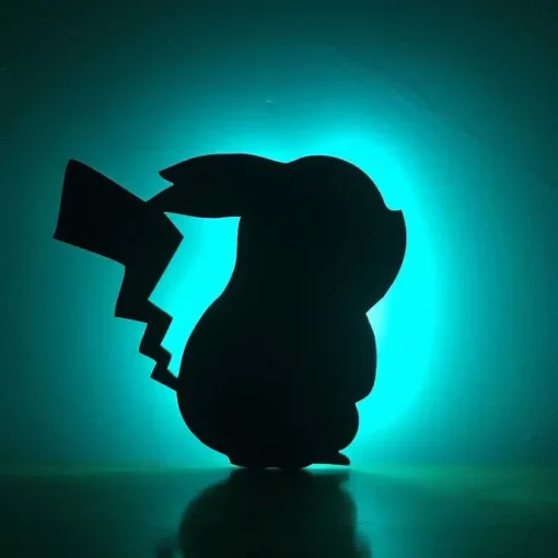 Pkm.store Pokemon Lampen & Nachtlichter-Pokemon Pikachu Lampe - Schatten Wandlampe