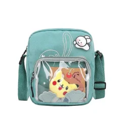 Pkm.store Rucksäcke & Taschen-Pokemon Pikachu Messenger Bag Mit Transparenter Front