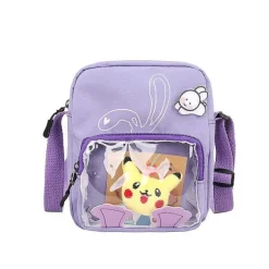 Pkm.store Rucksäcke & Taschen-Pokemon Pikachu Messenger Bag Mit Transparenter Front