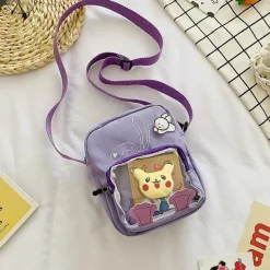 Pkm.store Rucksäcke & Taschen-Pokemon Pikachu Messenger Bag Mit Transparenter Front