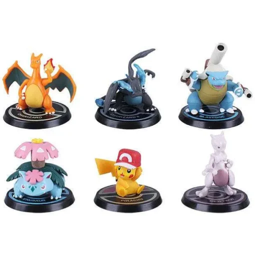 Pkm.store Pokemon Figuren-Pokemon Pikachu Mewtu U. A. Figuren Sets Mit Je 6 Pokemon