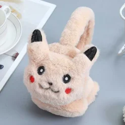 Pkm.store Herbst & Winter-Pokemon Pikachu Ohrenschutzer Warmer Fur Kinder