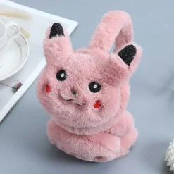 Pkm.store Herbst & Winter-Pokemon Pikachu Ohrenschutzer Warmer Fur Kinder
