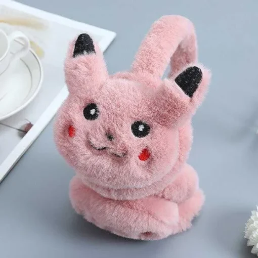Pkm.store Herbst & Winter-Pokemon Pikachu Ohrenschutzer Warmer Fur Kinder
