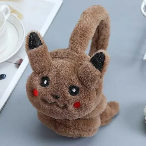 Pkm.store Herbst & Winter-Pokemon Pikachu Ohrenschutzer Warmer Fur Kinder