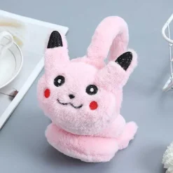 Pkm.store Herbst & Winter-Pokemon Pikachu Ohrenschutzer Warmer Fur Kinder