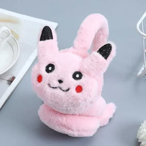 Pkm.store Herbst & Winter-Pokemon Pikachu Ohrenschutzer Warmer Fur Kinder