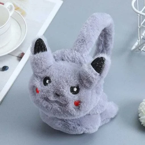 Pkm.store Herbst & Winter-Pokemon Pikachu Ohrenschutzer Warmer Fur Kinder