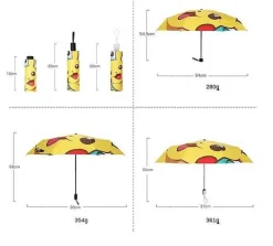 Pkm.store Sonstiges Merchandise-Pokemon Pikachu Regenschirme (Manuell Oder Automatik)