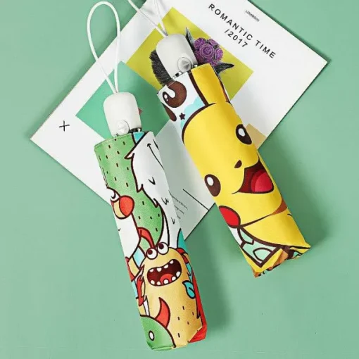 Pkm.store Sonstiges Merchandise-Pokemon Pikachu Regenschirme (Manuell Oder Automatik)