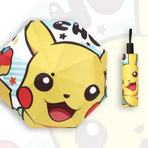 Pkm.store Sonstiges Merchandise-Pokemon Pikachu Regenschirme (Manuell Oder Automatik)