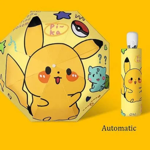 Pkm.store Sonstiges Merchandise-Pokemon Pikachu Regenschirme (Manuell Oder Automatik)