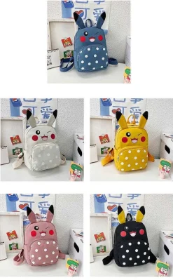Pkm.store Rucksäcke & Taschen-Pokemon Pikachu Rucksack Mit Lustigen Punkten