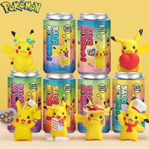 Pkm.store Pokemon Figuren-Pokemon Pikachu Sammelfiguren Mit Dose