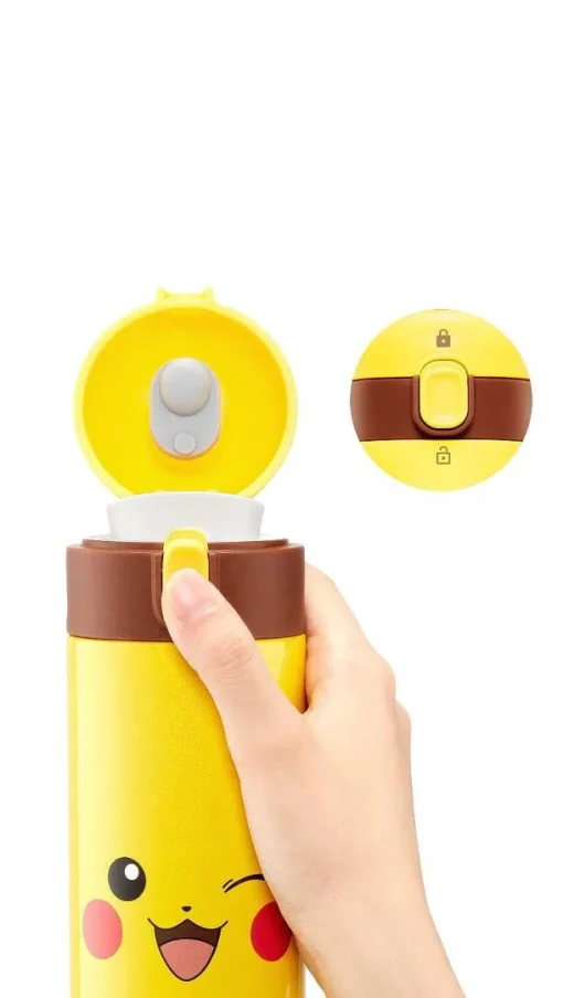 Pkm.store Sonstiges Merchandise-Pokemon Pikachu Thermo-Trinkflasche, 450 Ml