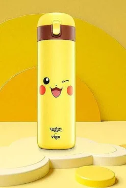 Pkm.store Sonstiges Merchandise-Pokemon Pikachu Thermo-Trinkflasche, 450 Ml