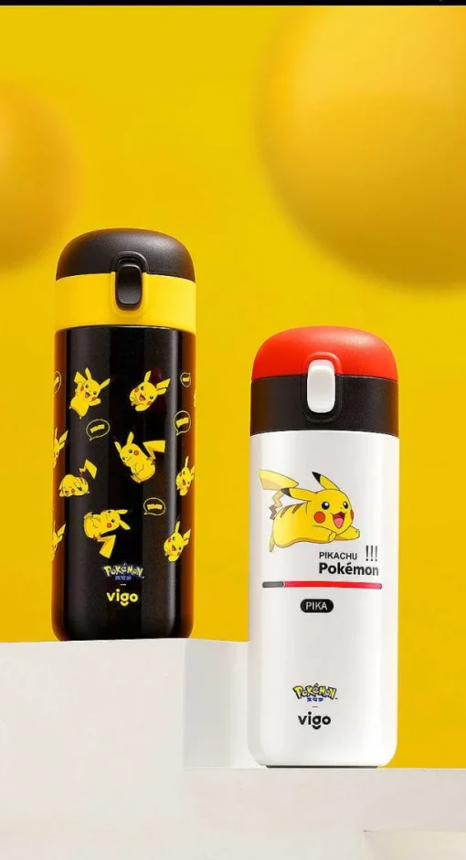 Pkm.store Sonstiges Merchandise-Pokemon Pikachu Thermo-Trinkflasche, 450 Ml