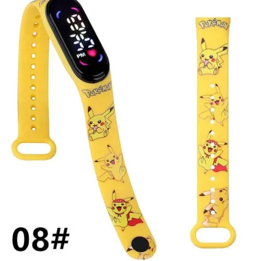 Pkm.store Uhren Und Wecker-Pokemon Pikachu U. A. Digital Armbanduhr Fur Kinder