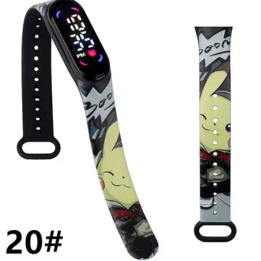 Pkm.store Uhren Und Wecker-Pokemon Pikachu U. A. Digital Armbanduhr Fur Kinder