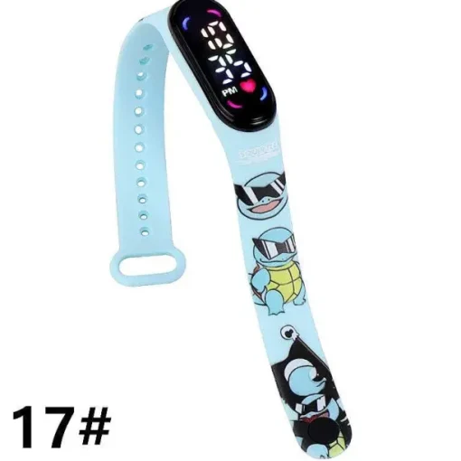 Pkm.store Uhren Und Wecker-Pokemon Pikachu U. A. Digital Armbanduhr Fur Kinder