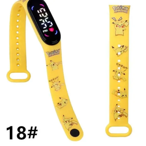 Pkm.store Uhren Und Wecker-Pokemon Pikachu U. A. Digital Armbanduhr Fur Kinder