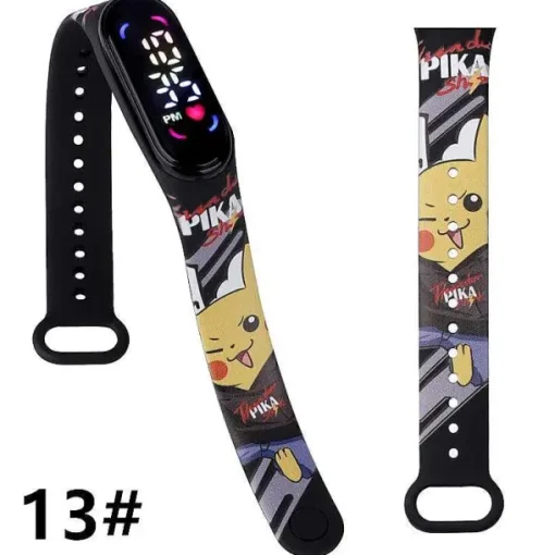 Pkm.store Uhren Und Wecker-Pokemon Pikachu U. A. Digital Armbanduhr Fur Kinder